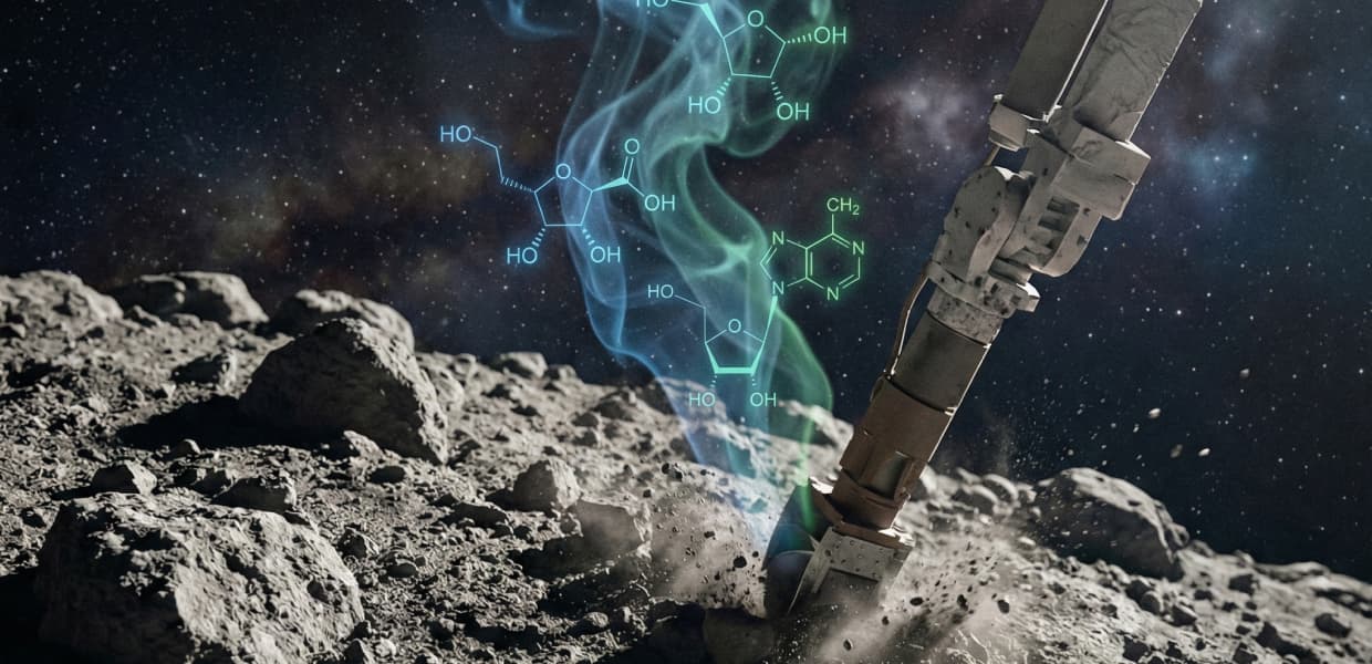 Imagen de portada para NASA confirma: el asteroide Bennu tiene los ingredientes de la vida