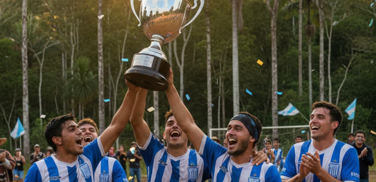 Imagen de portada para Unión se corona campeón de la Liga Masculina de Fútbol 9 en El Bagual