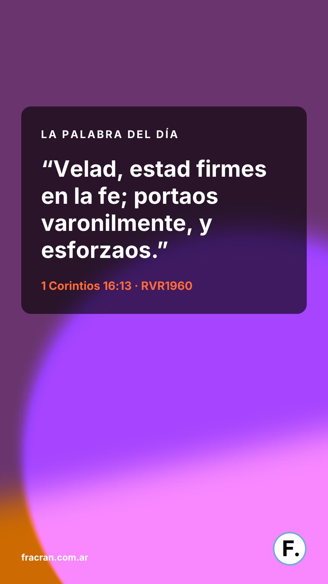 La Palabra del Día del 14 de agosto de 2026.