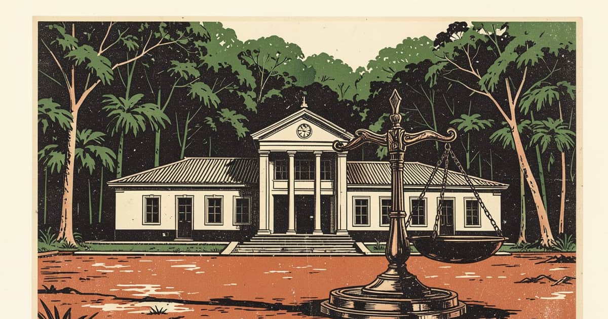 Ilustración editorial de portada sobre Fracrán pasa a la Justicia federal de Oberá desde mañana