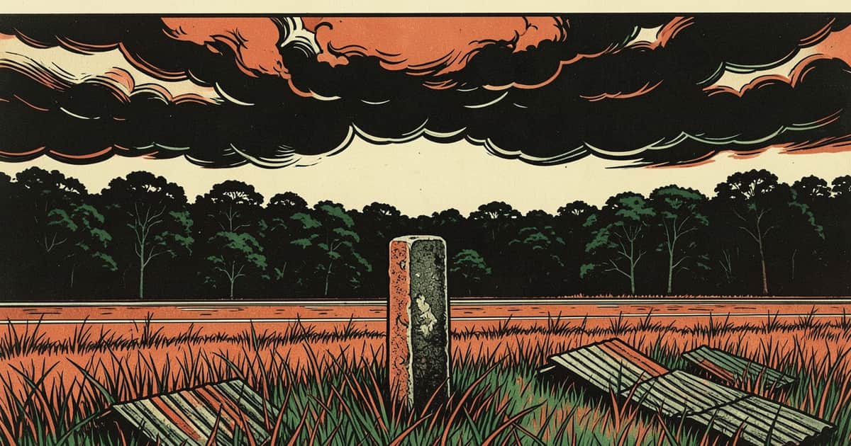Ilustración editorial de portada sobre A 17 años del tornado, El Soberbio sigue sin clasificar