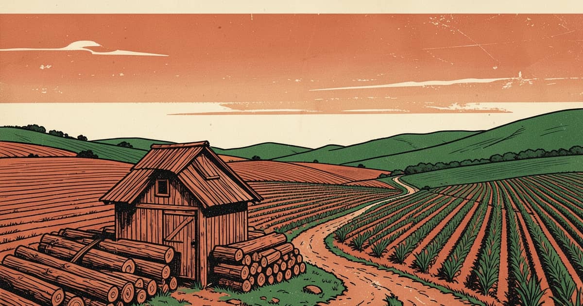 Ilustración editorial de portada sobre Empleo en Misiones: Guaraní, con Fracrán, resiste la caída