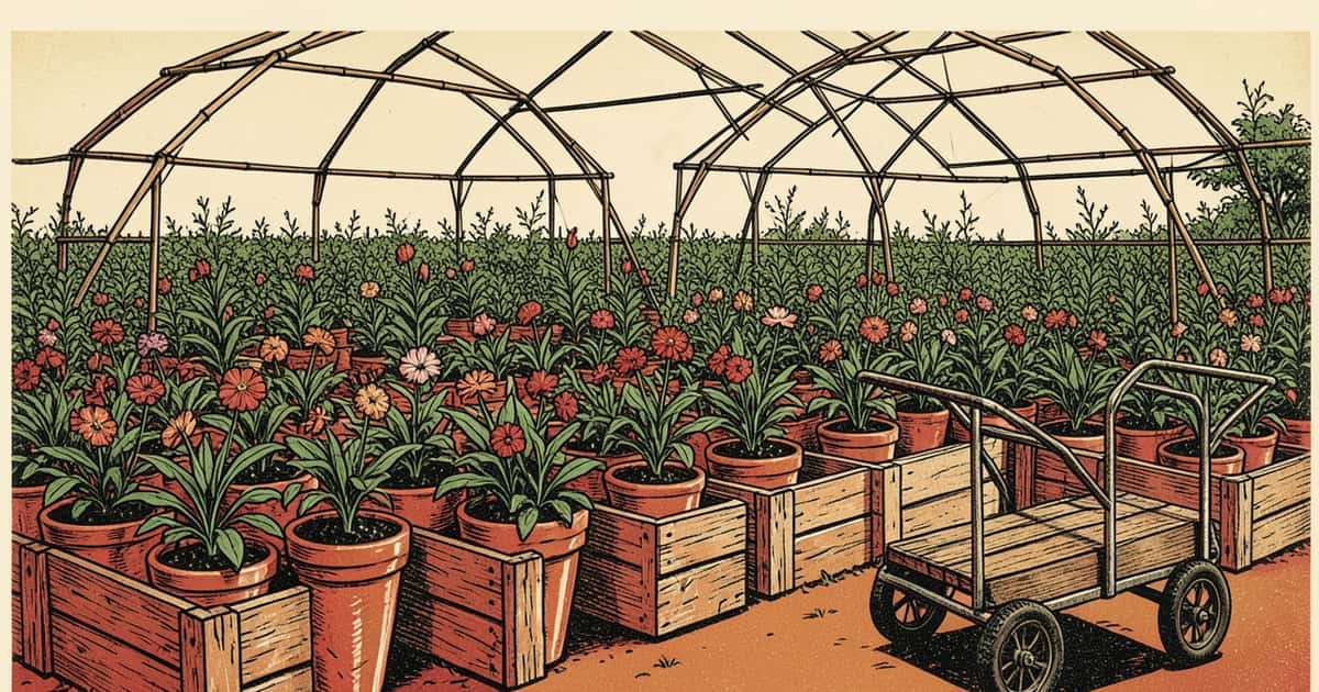 Ilustración editorial de portada sobre Viveros de Misiones apuestan al reparto en primavera