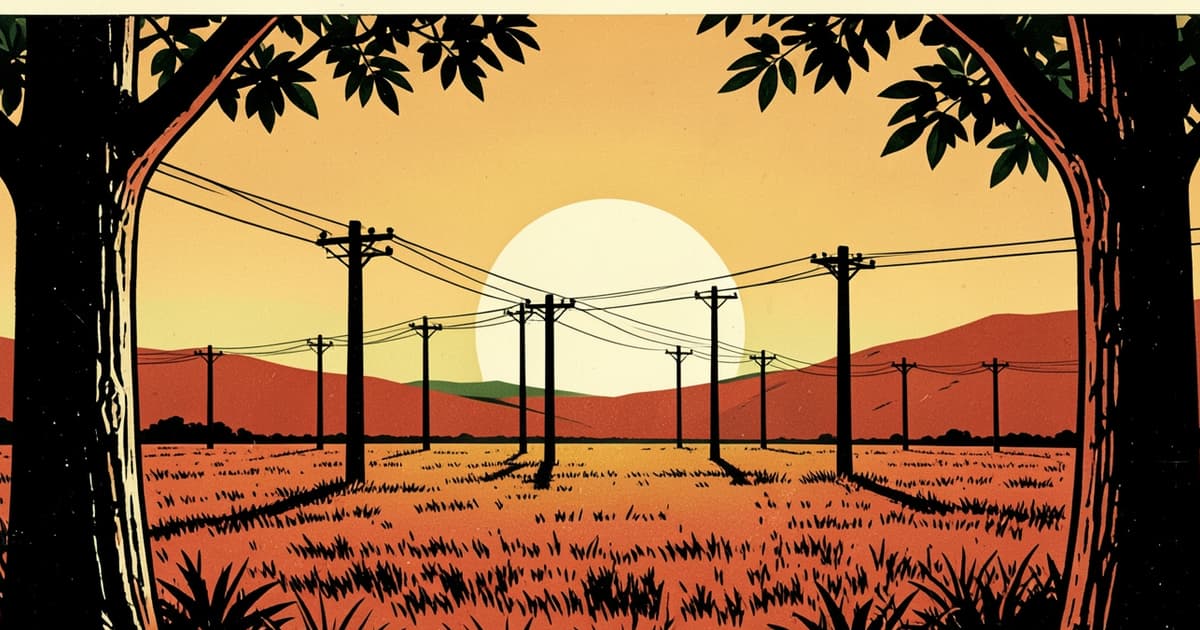 Ilustración editorial de portada sobre Subsidio eléctrico: Nación fija noviembre para Misiones