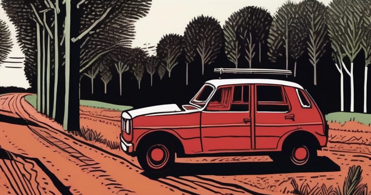 Ilustración editorial de portada sobre Misiones: las transferencias de autos bajaron en el semestre