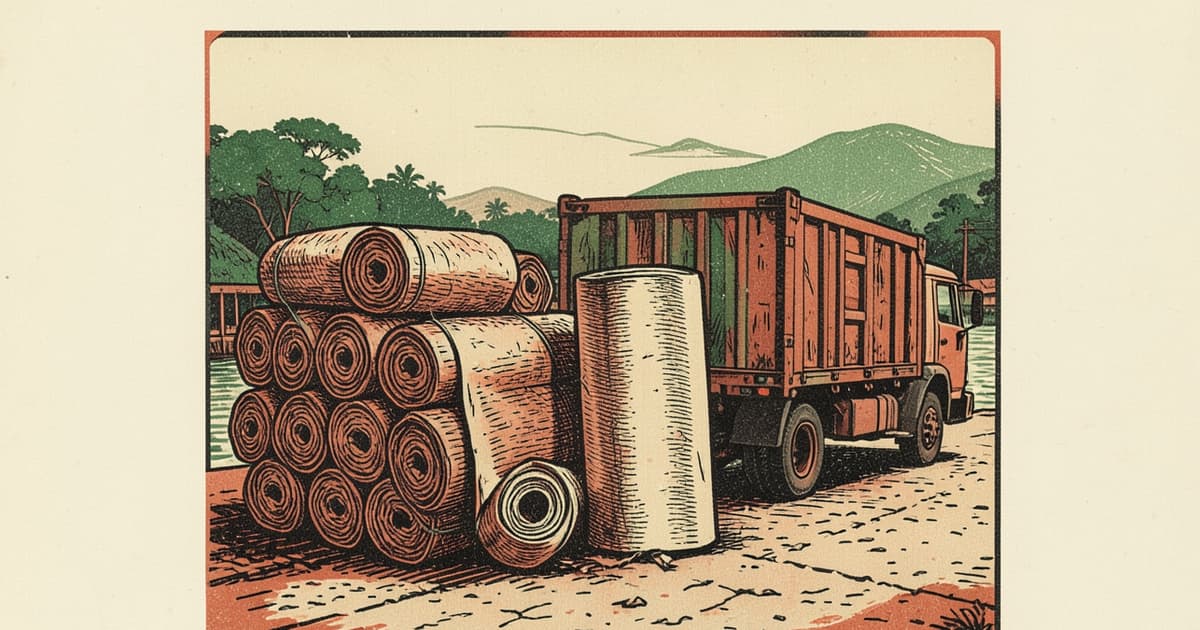 Ilustración editorial de portada sobre Misiones batió récord exportador, pero sin derrame local