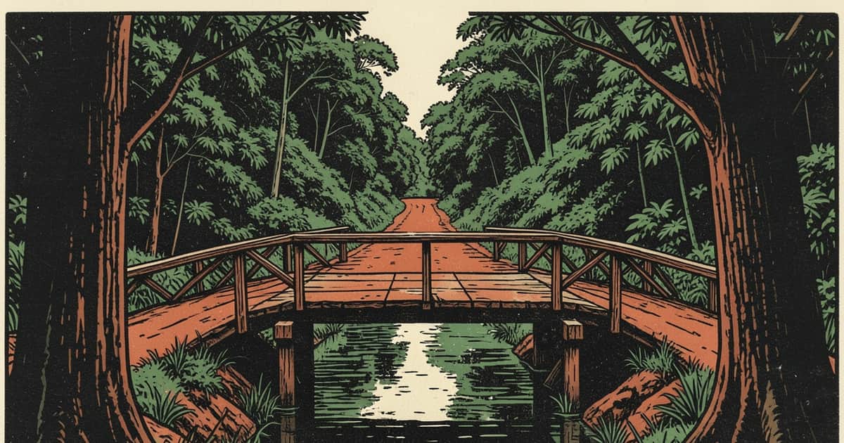Ilustración editorial de portada sobre Paranay: la vieja Ruta 12 también depende de la bajante