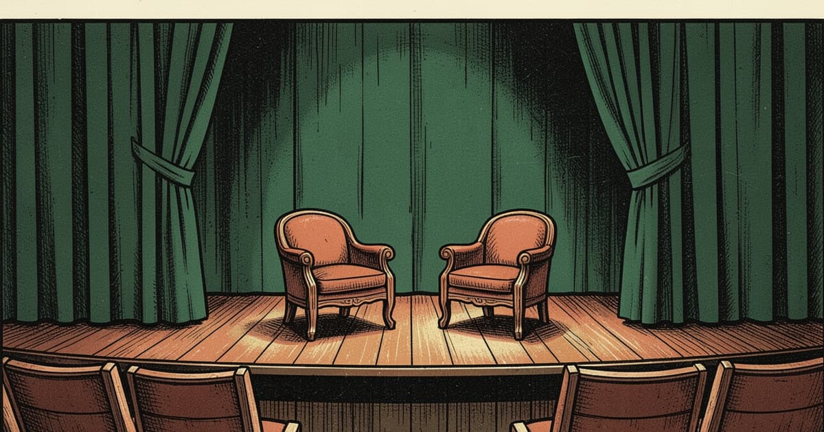 Ilustración editorial de portada sobre Posadas: el teatro suma apoyo a los hogares de Tupá Rendá