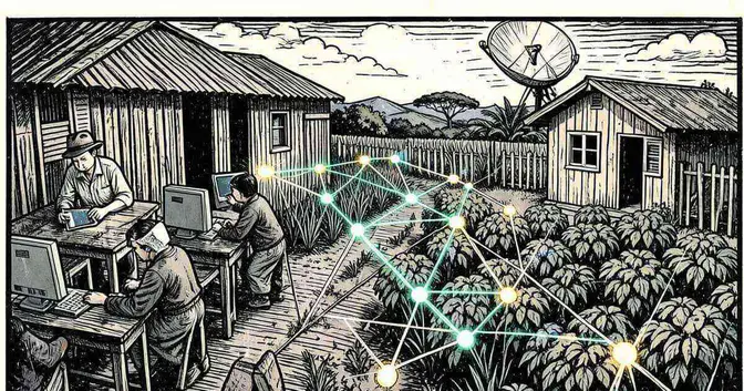 Ilustración editorial de portada sobre Inteligencia artificial en julio de 2026: qué está pasando en el mundo, en el país y en el monte