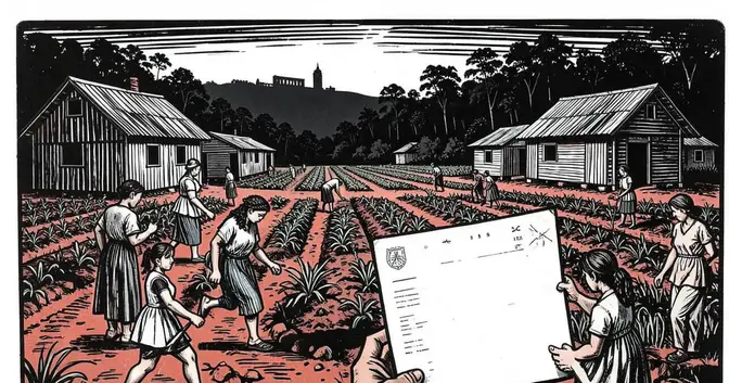 Ilustración editorial de portada sobre Guaraní: la tierra que no tiene papeles
