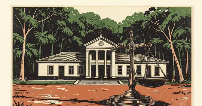Ilustración editorial de portada sobre Fracrán pasa a la Justicia federal de Oberá desde mañana