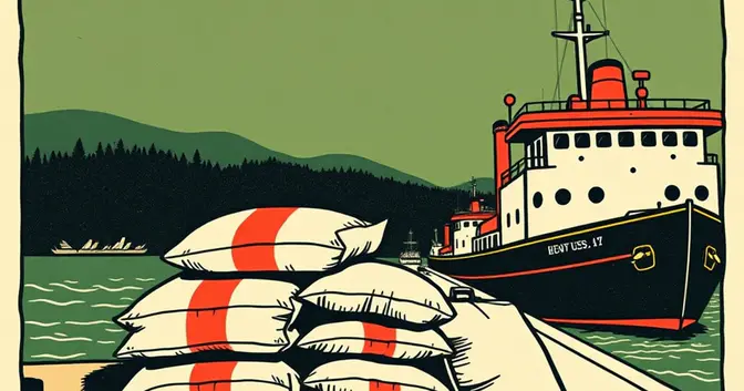 Ilustración editorial de portada sobre Misiones: 14 marcas de yerba mate exportan a Nueva Zelanda