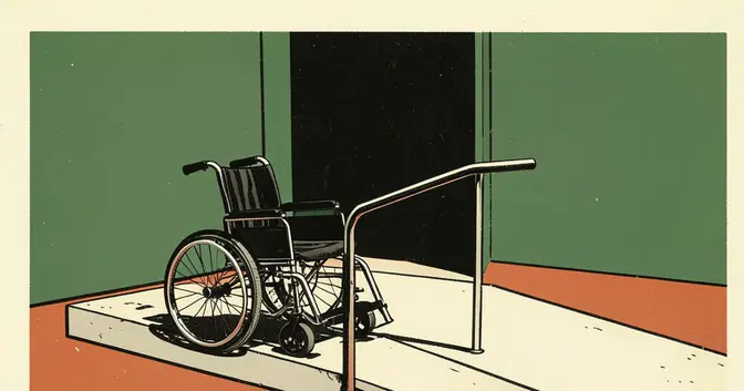 Ilustración editorial de portada sobre Discapacidad: cambios propuestos y demoras en Misiones