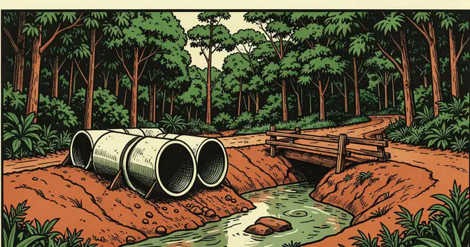 Ilustración editorial de portada sobre Ruta 14 en San José: la reparó la Vialidad que iba a cerrar