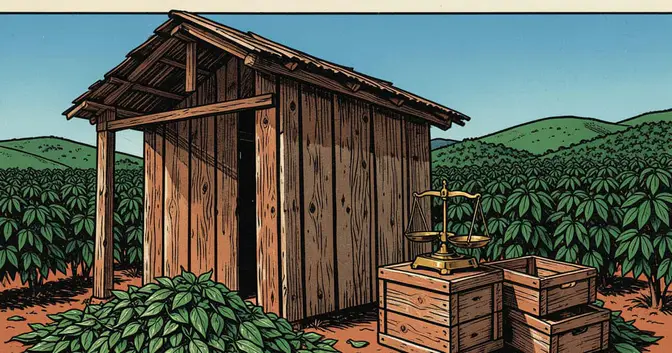 Ilustración editorial de portada sobre Yerba mate: sin ley de piso, la zafra cierra en pérdida