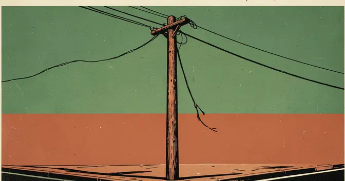 Ilustración editorial de portada sobre Posadas: cuarto episodio de robo de fibra óptica en 2026