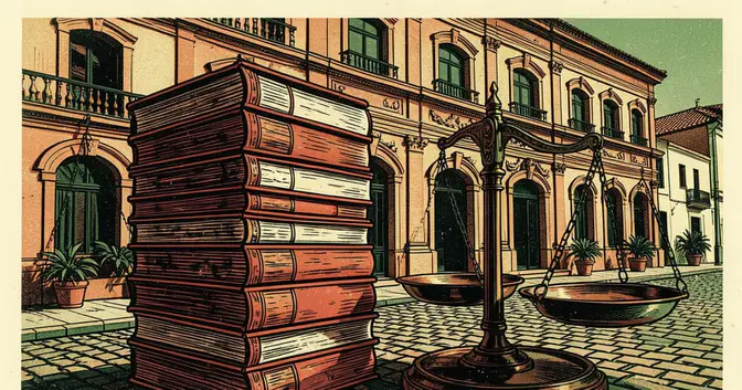 Ilustración editorial de portada sobre Posadas: $210.866 millones de presupuesto y pelea por acceso