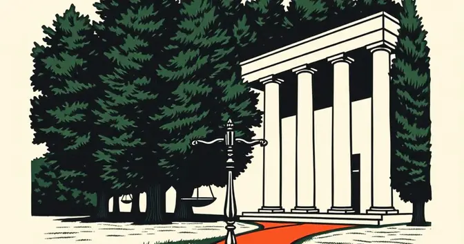 Ilustración editorial de portada sobre Ley universitaria: la Justicia le ordenó a Milei aplicarla