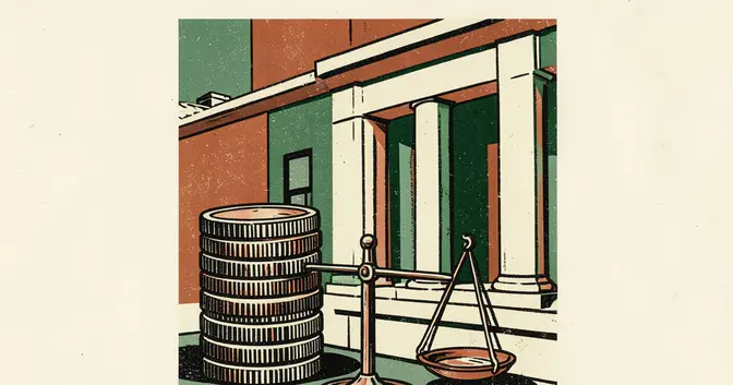 Ilustración editorial de portada sobre Misiones pierde coparticipación, lidera en ATN discrecional