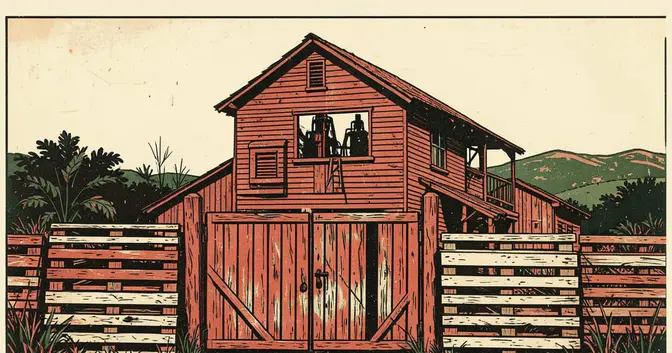Ilustración editorial de portada sobre Quiebra de Linor en Azara: 130 familias sin cobrar