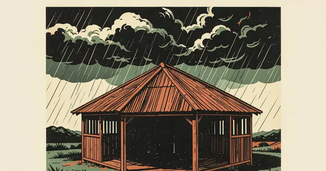 Ilustración editorial de portada sobre Misiones pide fondos por El Niño, pero el FONEDA no llegó