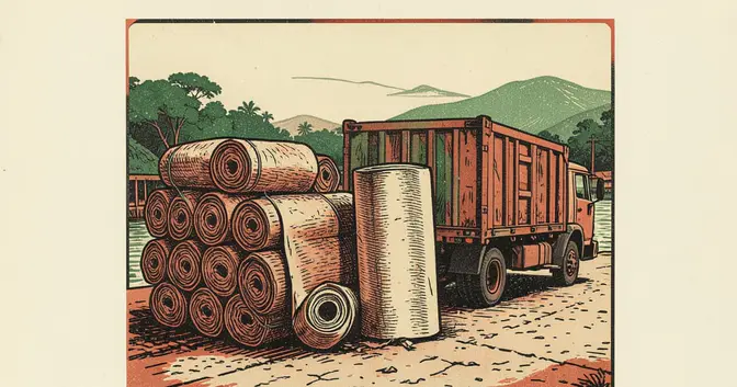 Ilustración editorial de portada sobre Misiones batió récord exportador, pero sin derrame local